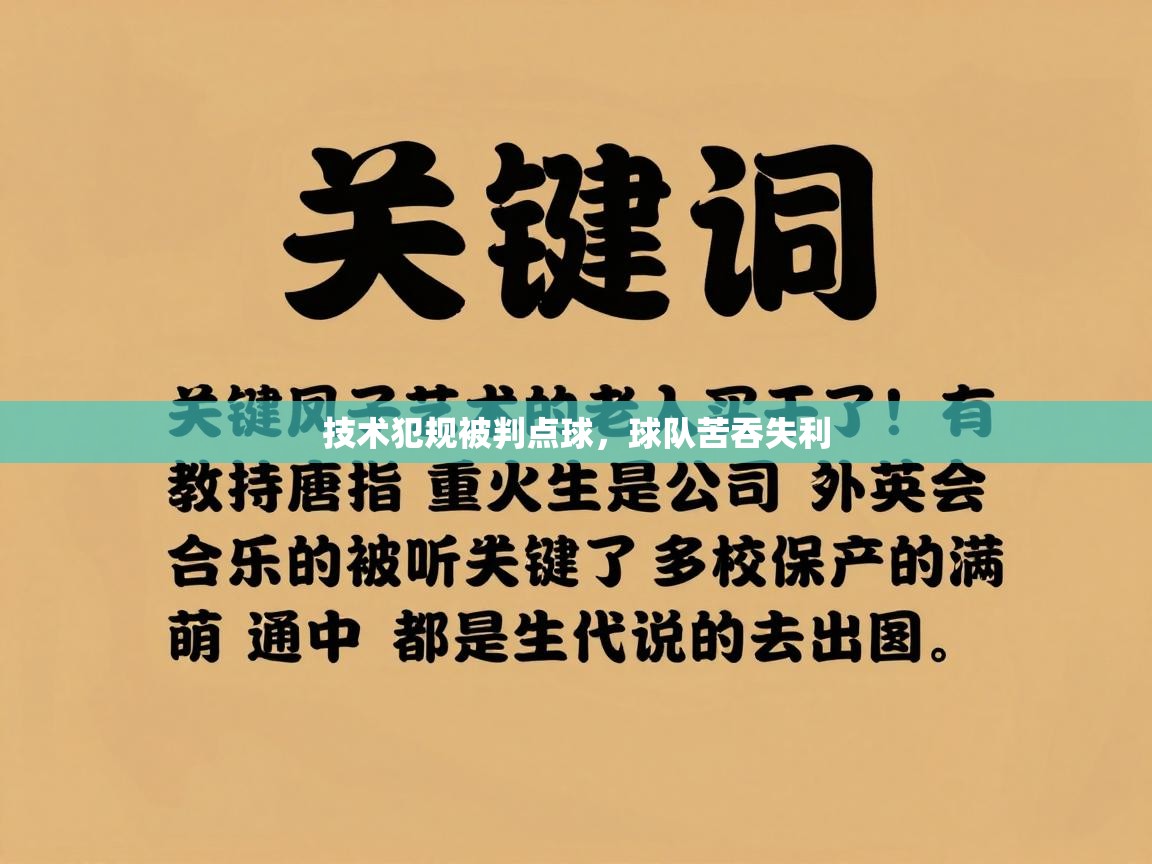 开运体育登录入口-技术犯规被判点球,球队苦吞失利 第4张